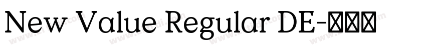 New Value Regular DE字体转换